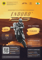 ENDURO' 26 National Level Dirt Bike Event Poster